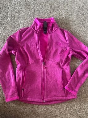 The North Face Magenta pink Full-Zip Fleece Jacket ladies size medium